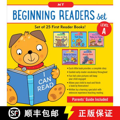 【3-4周达】精装 My Beginning Reader Set (25 Book Set): Level 1 [9781441339539]