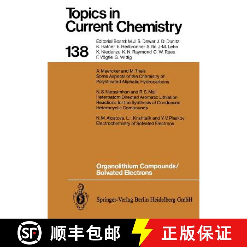 【3-4周达】Organolithium Compounds/Solvated Electrons [9783662151624]