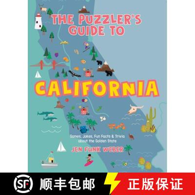 【3-4周达】The Puzzler's Guide to California: Games, Jokes, Fun Facts & Trivia about the Golden State [9781513141718]