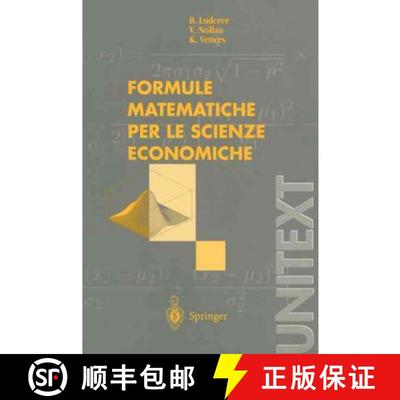 【3-4周达】Formule matematiche per le scienze economiche [9788847002241]