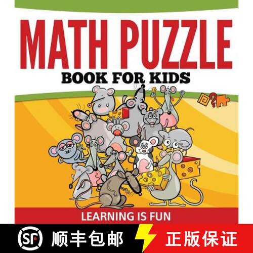 【3-4周达】Math Puzzle Book For Kids: Learning Is Fun [9781681457499]