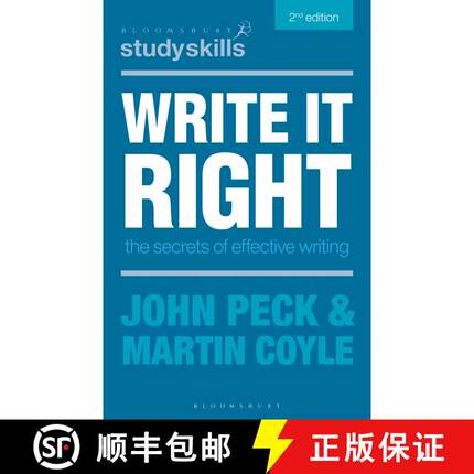 【3-4周达】Write it Right : The Secrets of Effective Writing [9780230373846]