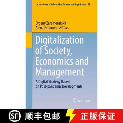 【3-4周达】Digitalization of Society, Economics and Management : A Digital Strategy Based on Post-pan... [9783030942519]