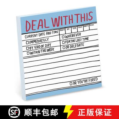 【3-4周达】Knock Knock Deal With This Hand Lettered Sticky Note [9781601064042]