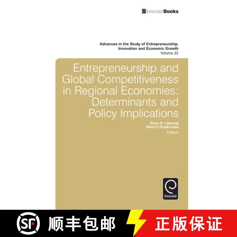 【3-4周达】Entrepreneurship and Global Competitiveness in Regional Economies: Determinants and Policy... [9781780523941]