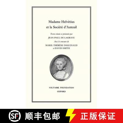 【3-4周达】Madame Helvetius et la Societe d'Auteuil [9780729406475]