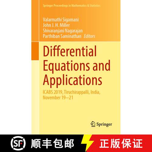 【3-4周达】精装 Differential Equations and Applications: ICABS 2019, Tiruchirappalli, India, November... [9789811675454]