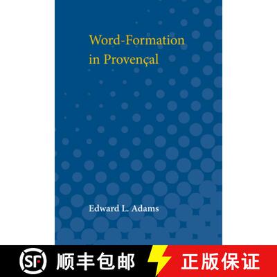 【3-4周达】Word-Formation in Provencal [9780472750016]