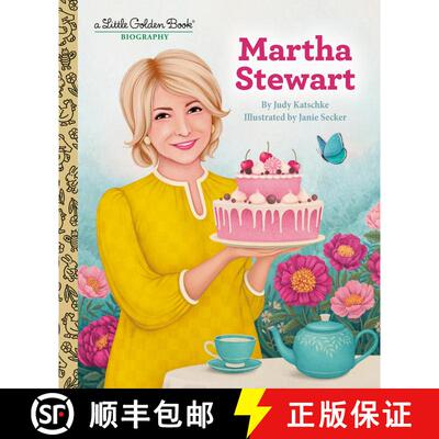 【3-4周达】精装 Martha Stewart: A Little Golden Book Biography [9780593710241]