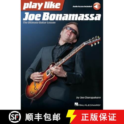 【3-4周达】Play Like Joe Bonamassa: The Ultimate Guitar Lesson - Book with Online Audio by Joe Charup... [9781540056016]