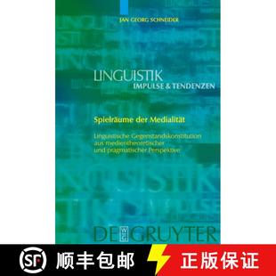 Pra... Medialitat Aus Medientheoretischer Gegenstandskonstitution der Linguistische 9783110203516 预订 Und Spielraume