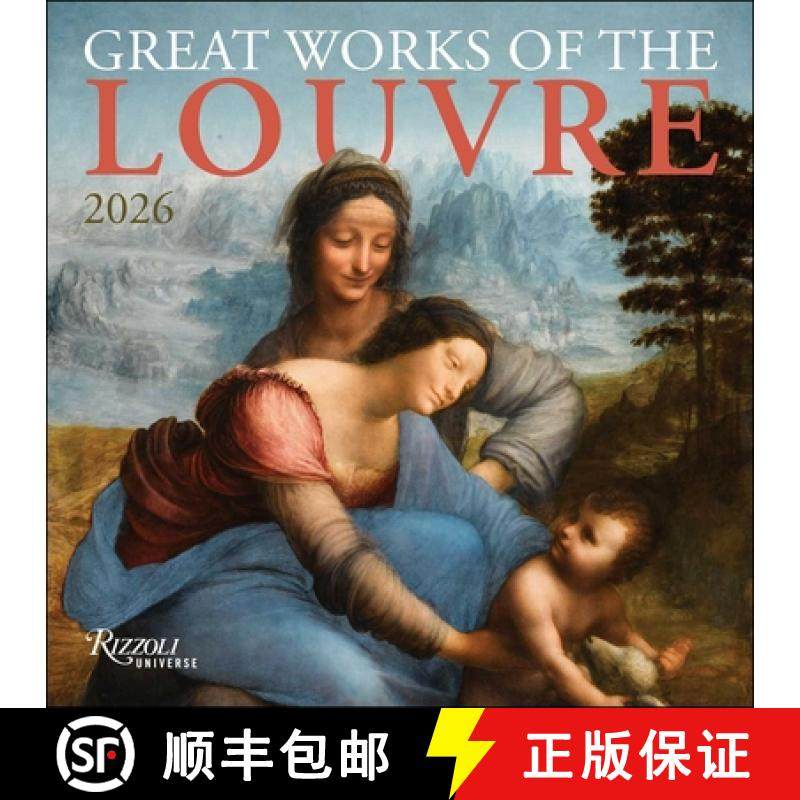 【3-4周达】Great Works of the Louvre 2026 Wall Calendar [9780789348418]
