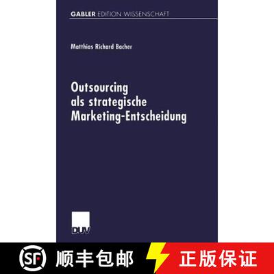 【3-4周达】Outsourcing als strategische Marketing-Entscheidung [9783824471669]