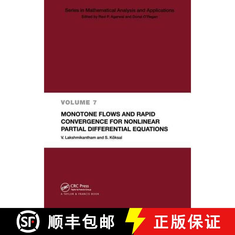 【4周达】Monotone Flows and Rapid Convergence for Nonlinear Partial Differential Equations [9780415305280]