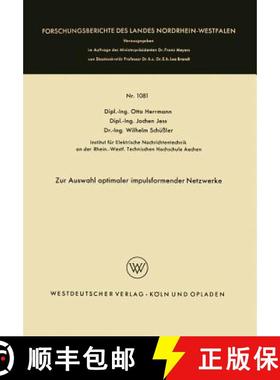 【3-4周达】Zur Auswahl Optimaler Impulsformender Netzwerke [9783663041580]