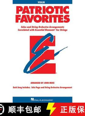 预订 Patriotic Favorites for Strings: Violin Book (Parts 1/2) [9780634052798]