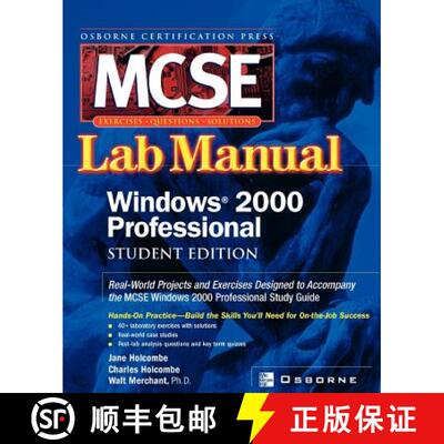 【3-4周达】Certification Press MCSE Windows (R) 2000 Professional Lab Manual, Student Edition [9780072223002]
