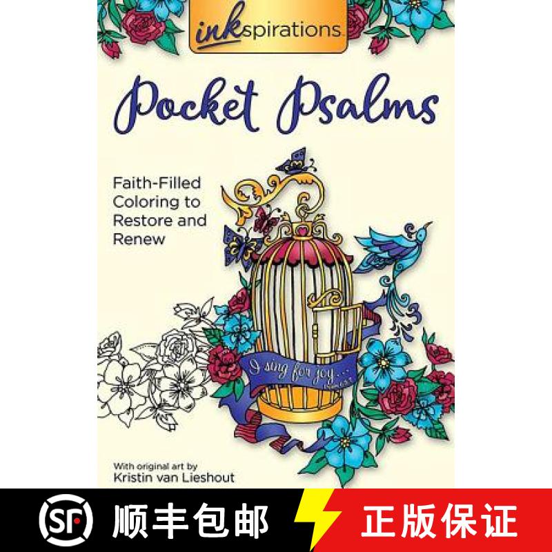 现货 Inkspirations Pocket Psalms: Faith-Filled Coloring to Restore and Renew [9780757319730]