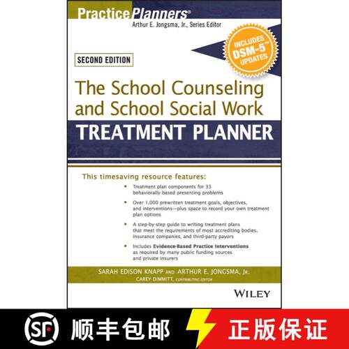 【3-4周达】The School Counseling And School Social Work Treatment Planner, With Dsm-5 Updates, 2Nd Ed... [9781119063094]