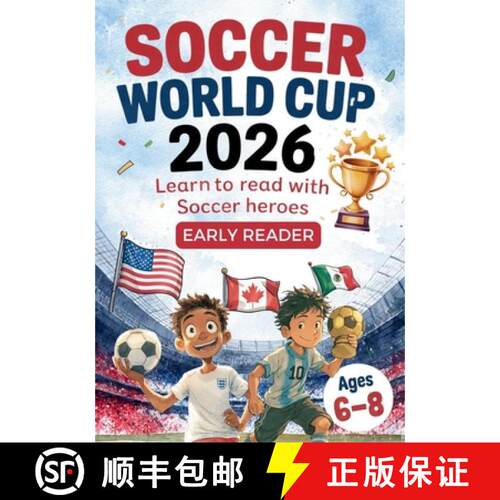 【3-4周达】Soccer World Cup 2026 - Learn to read with soccer heros - Early Readers, ages 6-8 [9783692730080]