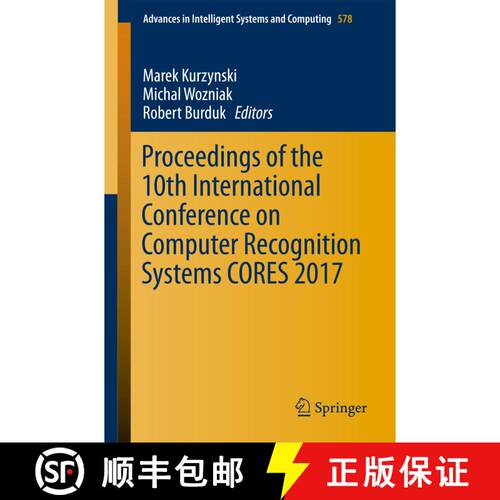 【3-4周达】Proceedings of the 10th International Conference on Computer Recognition Systems CORES 201... [9783319591612]