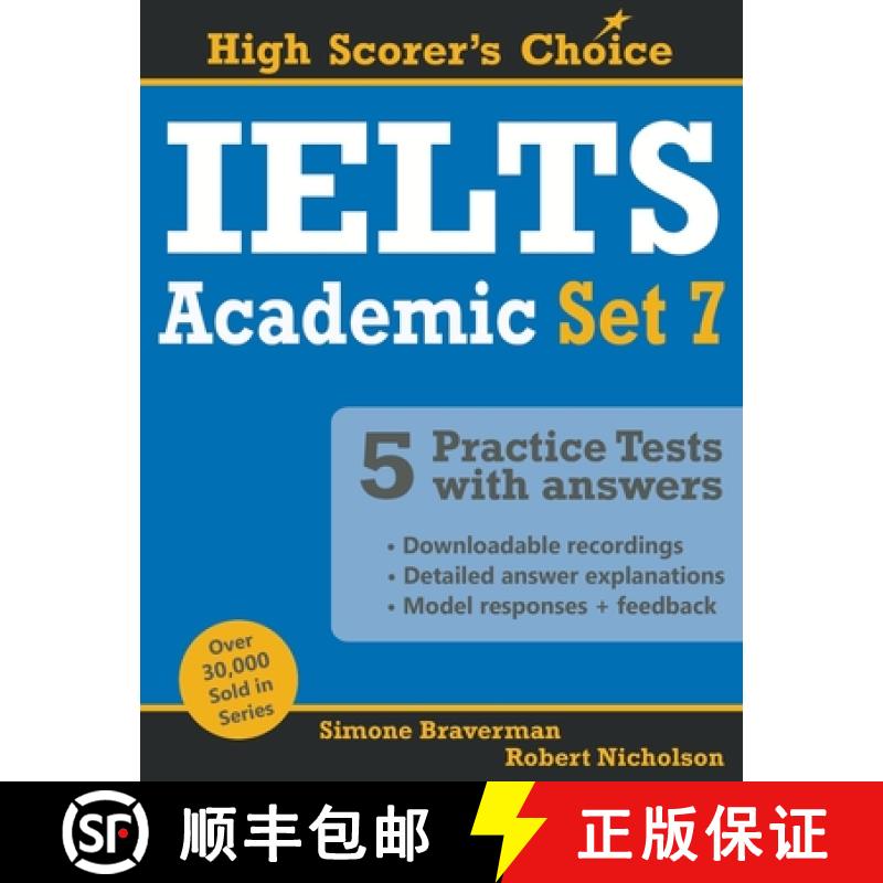 【3-4周达】IELTS 5 Practice Tests, Academic Set 7: Tests No. 31-35 [9780648868231]图片