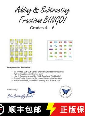 预订 Adding & Subtracting Fractions BINGO! [9780992053055]