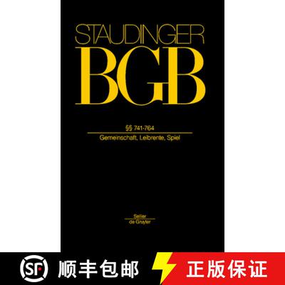 【3-4周达】精装 §§ 741-764: (Gemeinschaft, Leibrente, Spiel) [9783805911863]