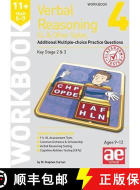【3-4周达】11+ Verbal Reasoning Year 5-7 GL & Other Styles Workbook 4: Additional Multiple-choice Pra... [9781911553632]