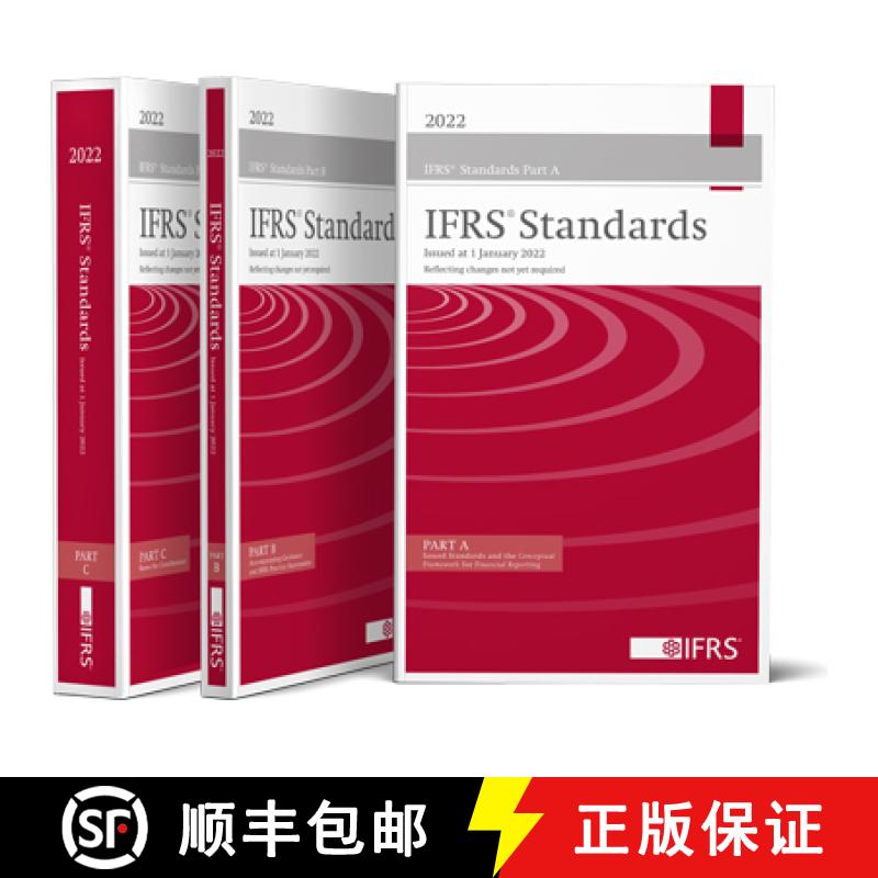 【4周达】IFRS Standards 2022 国际财务报告准则2022红皮书三册英文版 [9781914113376]