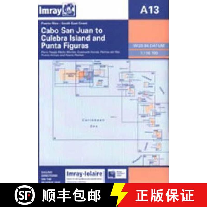 【2-3周达】Imray Iolaire Chart A13: South East Coast of Puerto Rico [9780852883051]