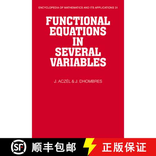 预订 Functional Equations in Several Variables: - Functional Equations in Several Variables [9780521063890]