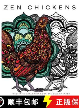预订 Zen Chickens: Meditative Coloring Book [9780692672723]