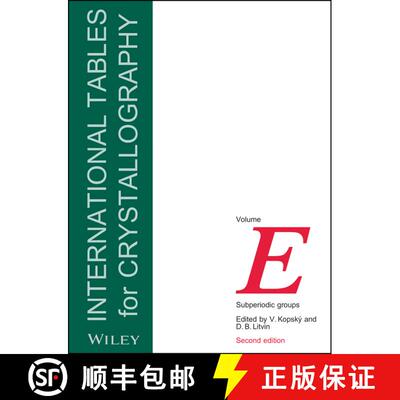 【3-4周达】精装 International Tables For Crystallography Vol E - Subperiodic Groups 2E [Wiley化学化工] [9780470686720]