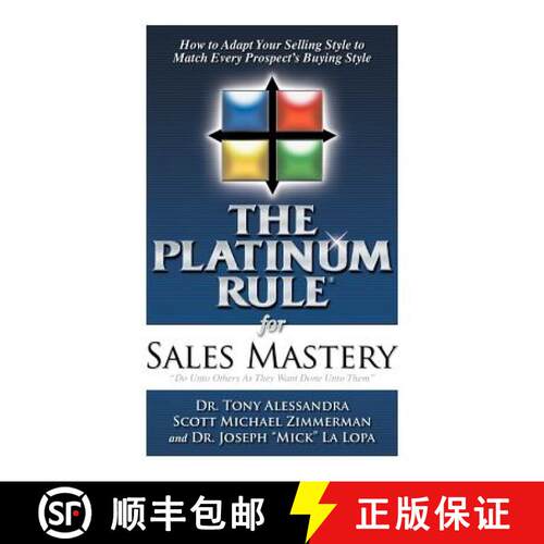 【3-4周达】精装 The Platinum Rule for Sales Mastery Hardback Book [9780983298946]