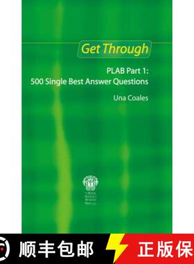 【3-4周达】Get Through PLAB Part 1: 500 Single Best Answer Questions: - 500 Single Best Answer Questions [9781853156380]