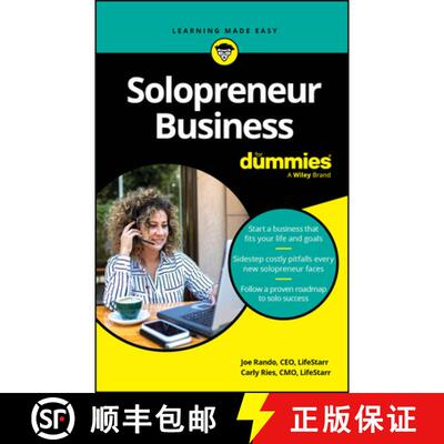 【3-4周达】Solopreneur Business For Dummies [9781394324675]