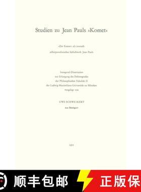 【3-4周达】Studien zu Jean Pauls Komet [9783476997241]