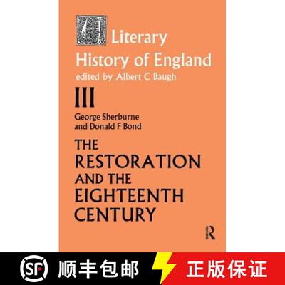 【3-4周达】精装 Literary History of England: Vol 3: The Restoration and Eighteenth Century (1660-1789... [9781138177741]