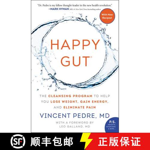 【3-4周达】Happy Gut: The Cleansing Program to Help You Lose Weight, Gain Energy, and Eliminate Pain [9780062362179]