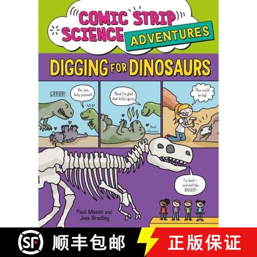 【3-4周达】Comic Strip Science Adventures: Digging for Dinosaurs [9781526327239]