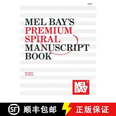 【3-4周达】Mel Bay's Premium Spiral Manuscript Book [9780871666413]