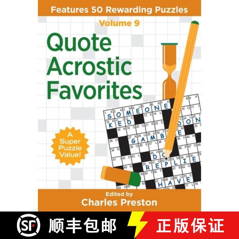预订 Quote Acrostic Favorites: Features 50 Rewarding Puzzles [9781734048360]
