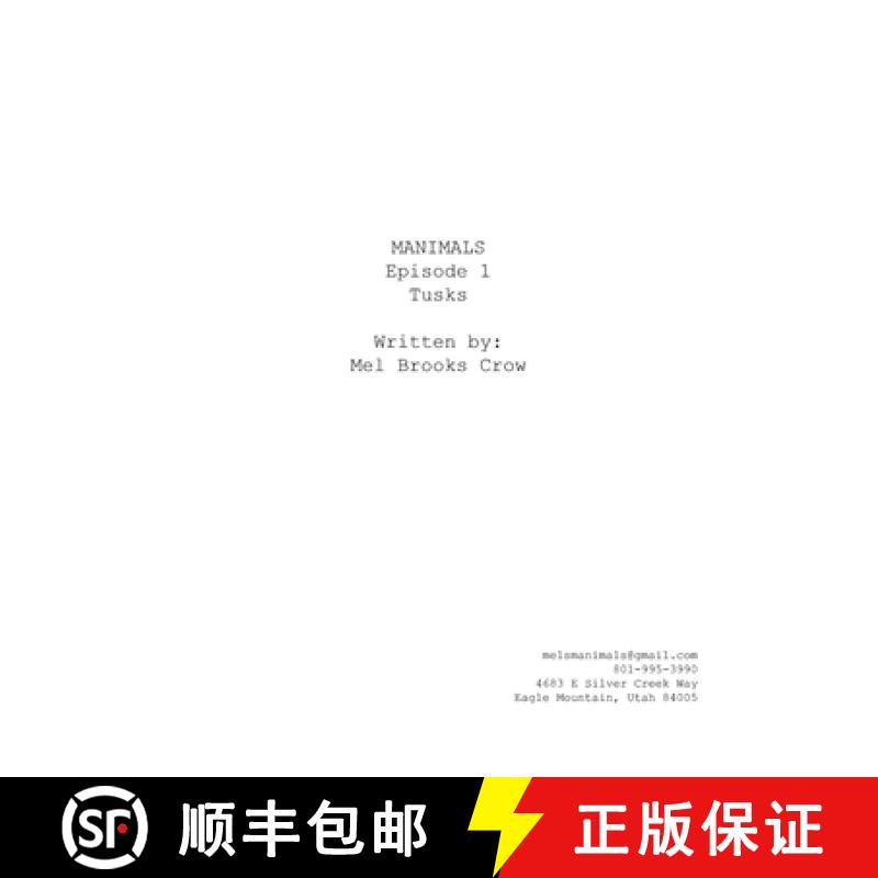 【2-3周达】Manimals: Episode 1- Tusks (Script) [9780359909506]