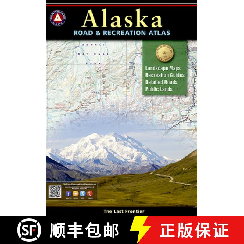 【3-4周达】Alaska Benchmark Road & Recreation Atlas [9780929591148]