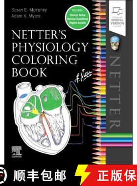 【3-4周达】Netter's Physiology Coloring Book [9780323694636]