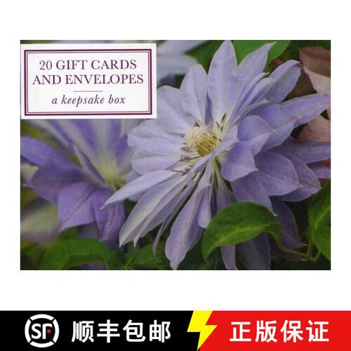 【3-4周达】Tin Box of 20 Gift Cards and Envelopes: Clematis: A Keepsake Tin Box of 20 High-Quality Be... [9780754823070]