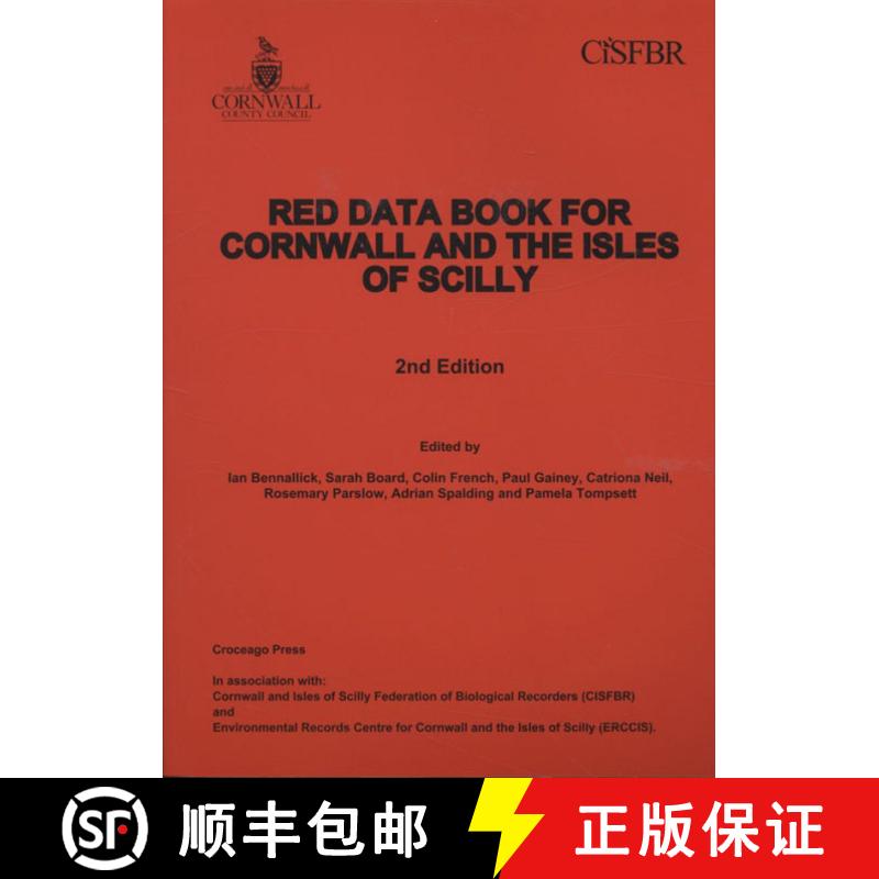 预订 RED DATA BOOK FOR CORNWALL & ISLES OF [9781901685015]