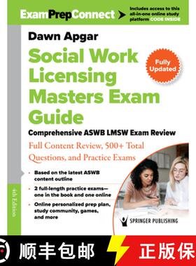 预订 Social Work Licensing Masters Exam Guide : Comprehensive ASWB LMSW Exam Review with Full Content... [9780826192790]