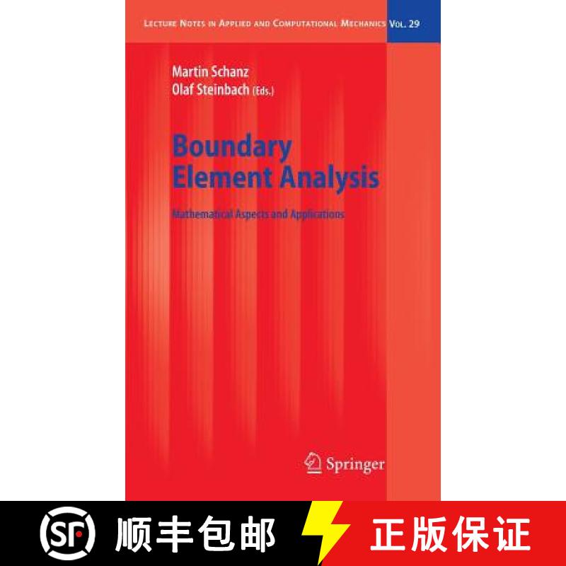 【3-4周达】Boundary Element Analysis: Mathematical Aspects and Applications [9783540474654]